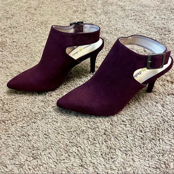 NIB Purple Suede Booties - Picture 2 of 7